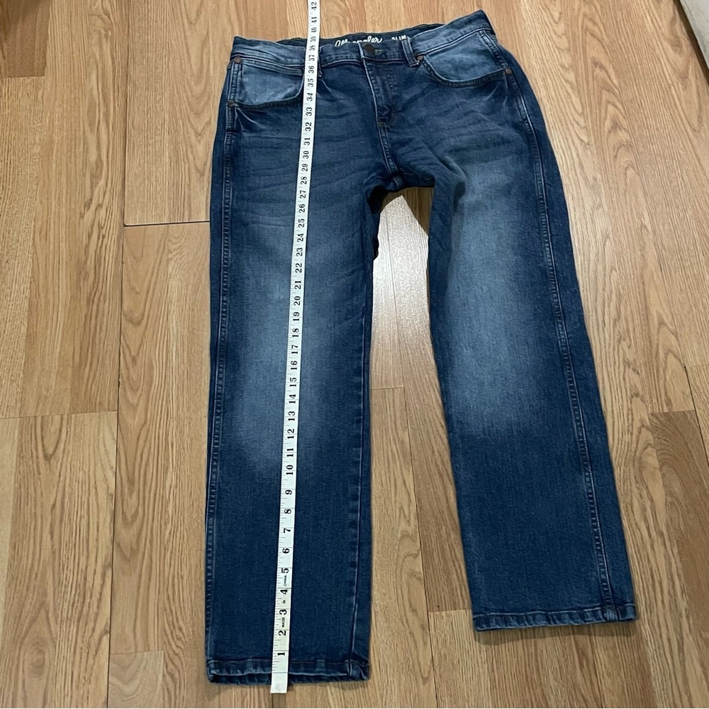 Wrangler Retro Men’s 32x30 (33x30) Slim Straight Jeans Dark Blue Denim Western - Picture 10 of 15
